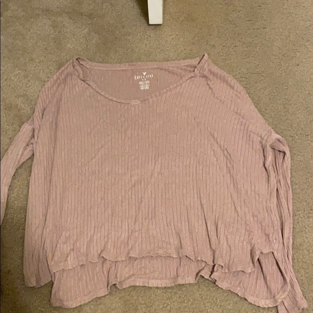 Pink off the shoulder sweater